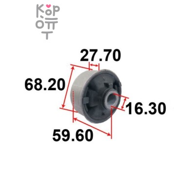 Сайлентблок 48069-42060 48655-12210 AAMTO1145 задний переднего рычага RAV4 / VANGUARD ACA3# / GSA33 большой TENACITY