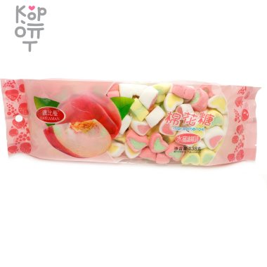 Маршмеллоу Obeaman сердца со вкусом Персика, 138гр. — Корейские товары для всей семьи(КорОпт)