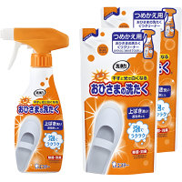 ST Ohisama no Washing Shoe Cleaner - Моющее средство для домашней и спортивной обуви с Освежающим ароматом солнечного яблока