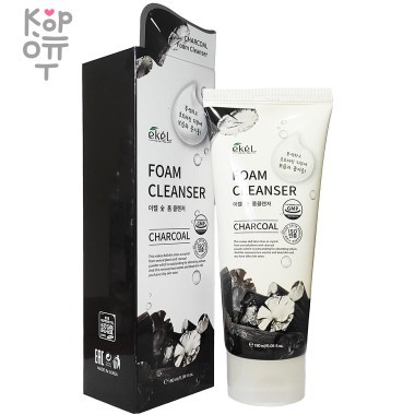 EKEL Пенка для умывания лица с экстрактом Древесного Угля, 180мл. — Корейские товары для всей семьи(КорОпт)