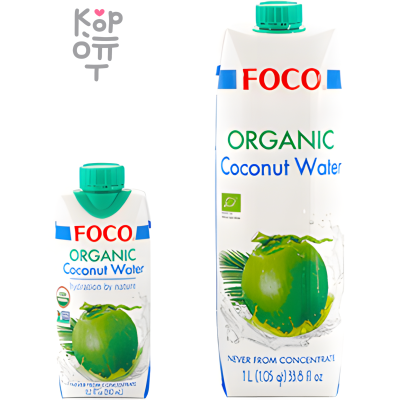 FOCO Organic Кокосовая вода органическая