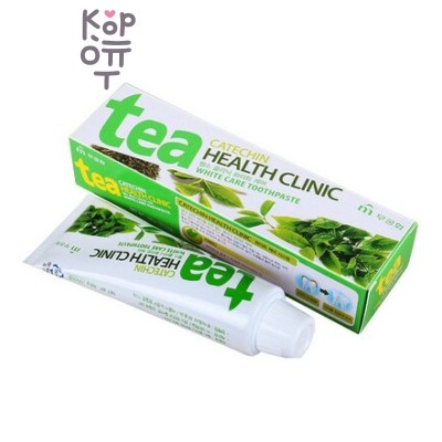 Mukunghwa Tea Catechin Health Clinic - Зубная паста отбеливающая с экстрактом зеленого чая, 100 г