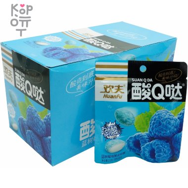 Жевательная конфета Huanfu Suan Q со вкусом Малины — Корейские товары для всей семьи(КорОпт)