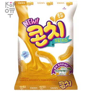 Crown Corn Chee - Снэк Кукурузные палочки в сливочном сыре 66гр. — Корейские товары для всей семьи(КорОпт)