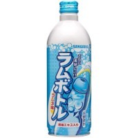 Sangaria Ramu Bottle Ramune Soda - Напиток безалкогольный газированный, Лимонад, 500мл.