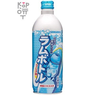 Sangaria Ramu Bottle Ramune Soda - Напиток безалкогольный газированный, Лимонад, 500мл.