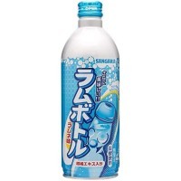 Sangaria Ramu Bottle Ramune Soda - Напиток безалкогольный газированный, Лимонад, 500мл.