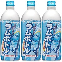 Sangaria Ramu Bottle Ramune Soda - Напиток безалкогольный газированный, Лимонад, 500мл.