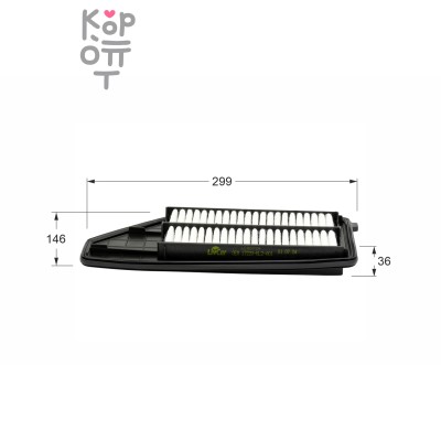 LIVCAR AIR FILTER LCH0172A / Воздушный фильтр