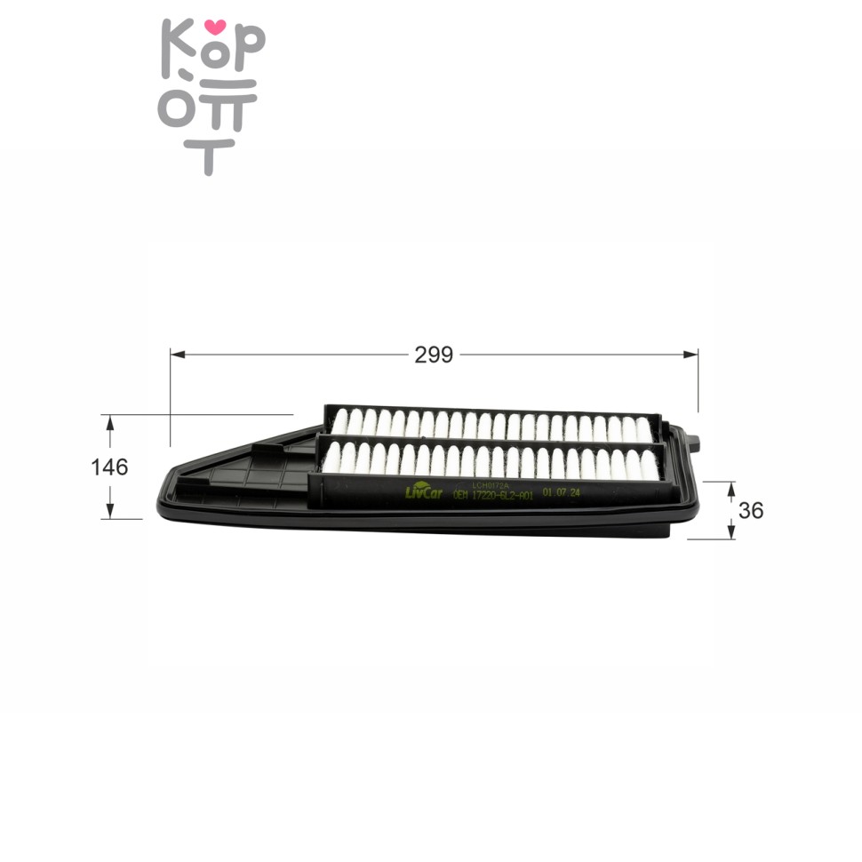 LIVCAR AIR FILTER LCH0172A / Воздушный фильтр