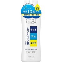 UTENA Simple Balance Лосьон-молочко 3 в 1 с эффектом UV-защиты SPF 5 с тремя видами гиалуроновой кислоты