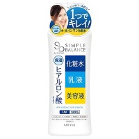UTENA Simple Balance Лосьон-молочко 3 в 1 с эффектом UV-защиты SPF 5 с тремя видами гиалуроновой кислоты