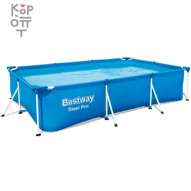 Каркасный бассейн Bestway Steel Pro Frame Pool модель 56404, 300х201смх66см(3300л.) — Корейские товары для всей семьи(КорОпт)