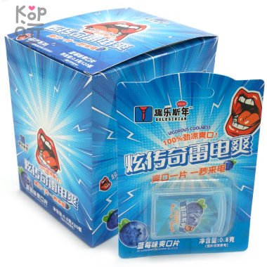 Освежающие пластинки Qulesinian - Прохладная свежесть со вкусом Черники — Корейские товары для всей семьи(КорОпт)