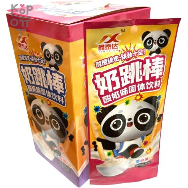 Конфеты Hintaida Magic Color Stick Candy &quot;Панда стори&quot; Йогуртовые взрывные трубочки с фруктовым вкусом — Корейские товары для всей семьи(КорОпт)