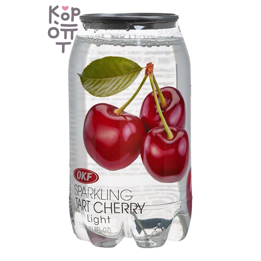 OKF Sparkling Tart Cherry - Газированный освежающий напиток, кислая вишня 350мл.