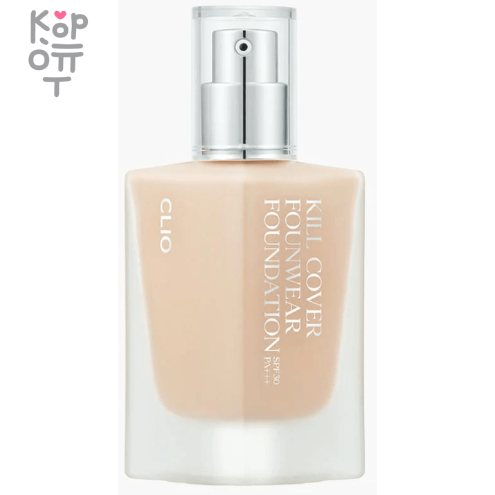 Clio Kill Cover Founwear Foundation Spf 30 Pa+++ - Тональная основа с легкой и жидкой текстурой 38гр., купить с доставкой на дом Тональная основа с легкой и жидкой текстурой создает комфортное, но при этом плотное покрытие с высокой стойкостью. Средство помогает выровнять тон, замаскировать поры и несовершенства, а также защищает кожу от солнца и преждевременного появления морщин.