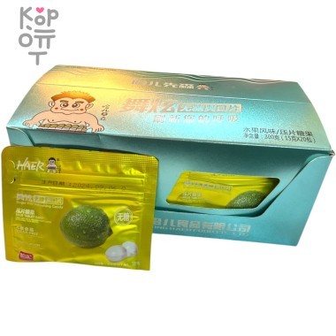 Драже Холодок Haer - без сахара со вкусом Лайма — Корейские товары для всей семьи(КорОпт)