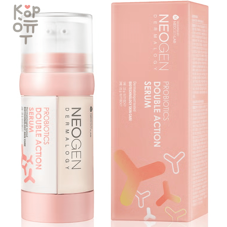 Neogen Dermalogy Probiotics Double Action Serum - Двойной серум с пробиотиками 22гр.*22гр., купить с доставкой на дом фото 1 — Корейские товары для всей семьи(КорОпт)