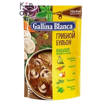 Gallina Blanca - Бульон грибной рассыпчатый 90 г, Коробка 24 шт.