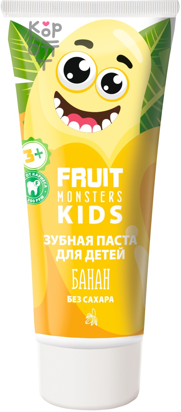 Фрутомонстры детская зубная паста, 60 г