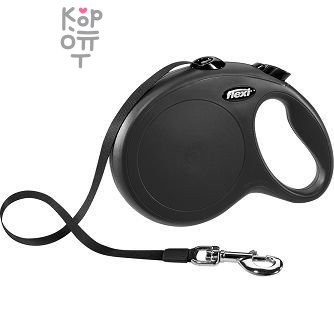 flexi рулетка New Classic L (до 50 кг) лента 8 м черная