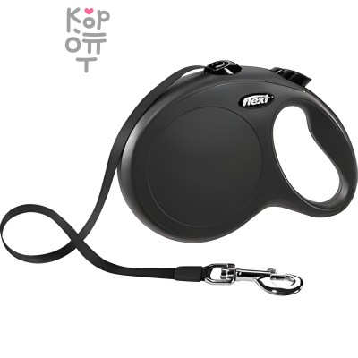 flexi рулетка New Classic L (до 50кг.) лента 8 м черная
