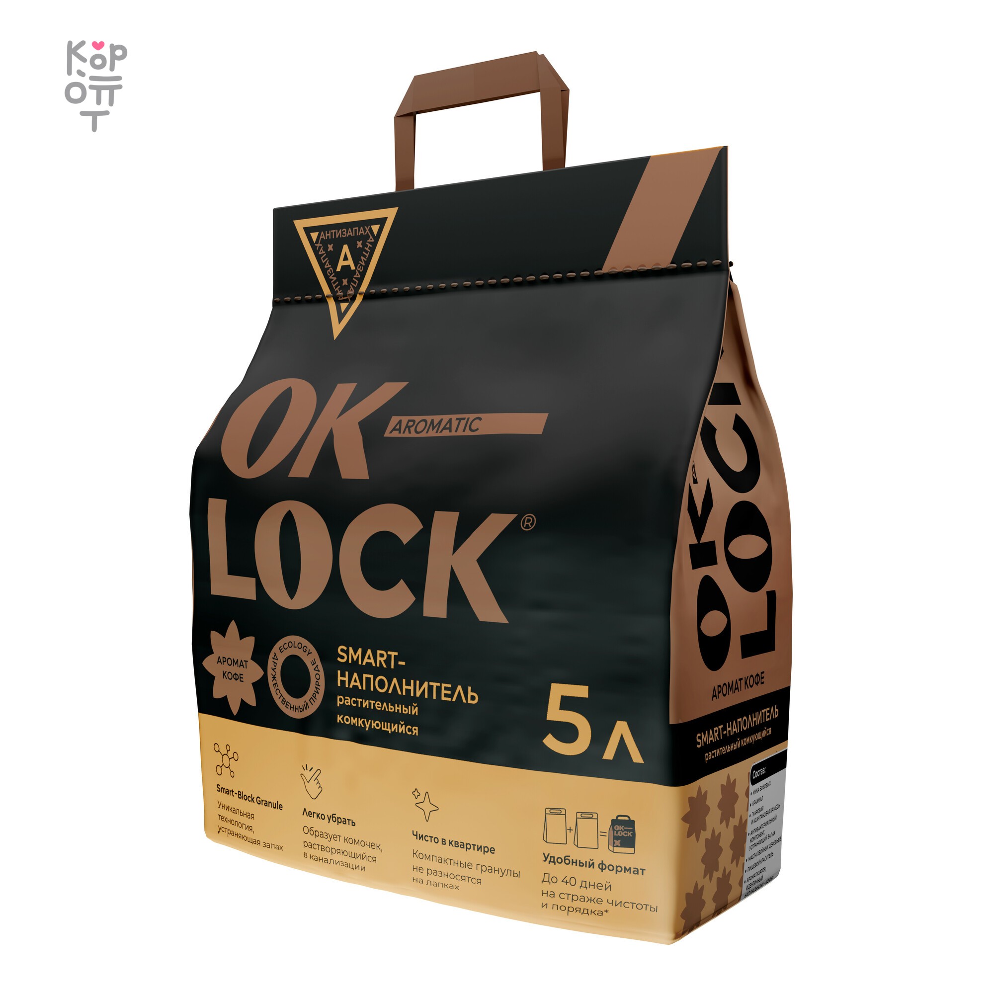 Растительный Ok-Lock Кофе — Соевый наполнитель, 5 л