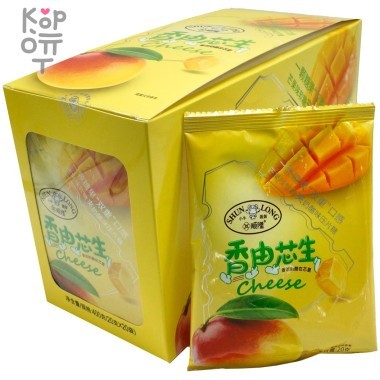 Мягкая конфета Shun Long со вкусом Манго и нугой со вкусом сыра — Корейские товары для всей семьи(КорОпт)