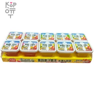 Желе фруктовое Youweike Mousse Jelly, фруктовое мороженное со вкусом спелых фруктов, 115гр. &mdash; Корейские товары для всей семьи(КорОпт)
