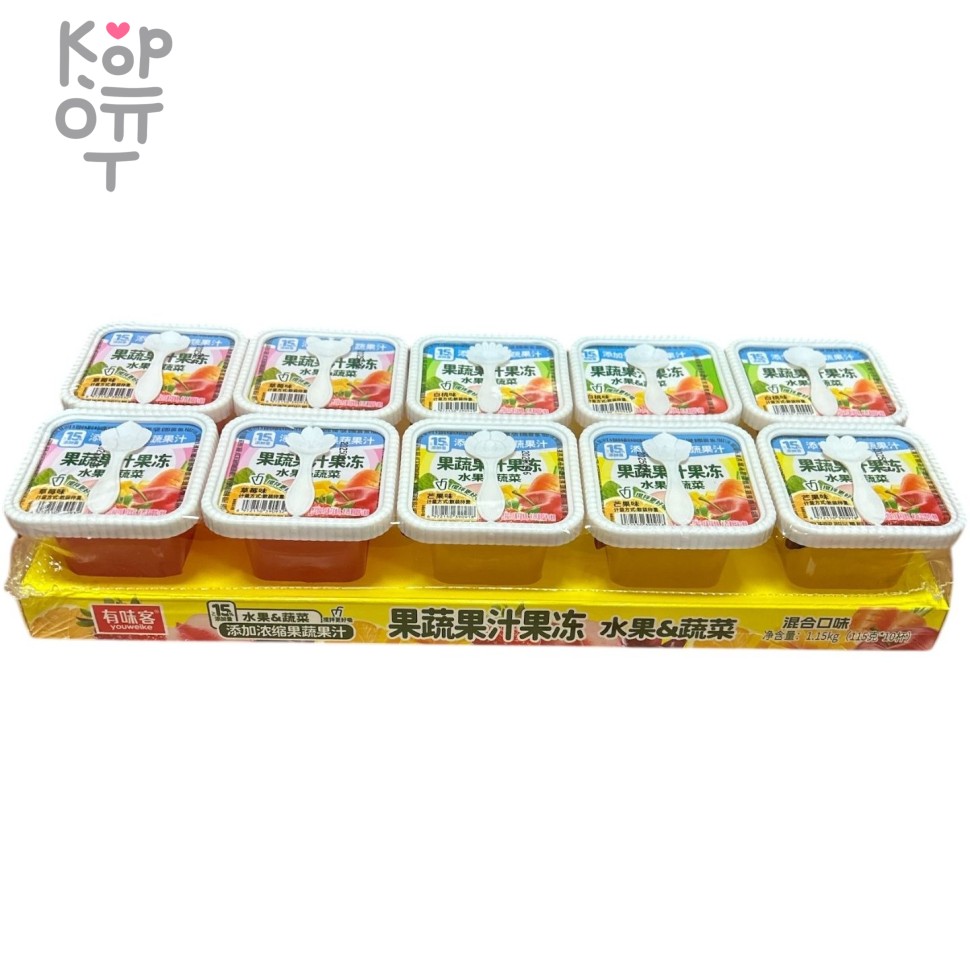 Желе фруктовое Youweike Mousse Jelly, фруктовое мороженное со вкусом спелых фруктов, 115гр., купить с доставкой на дом фото 1 &mdash; Корейские товары для всей семьи(КорОпт)