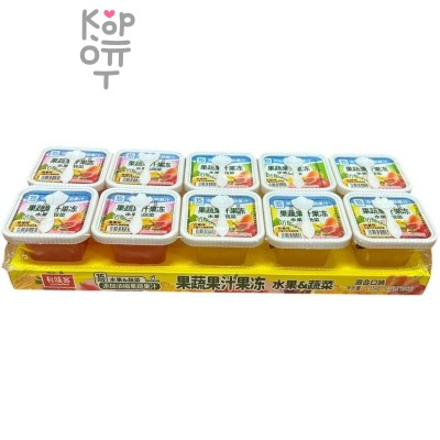 Желе фруктовое Youweike Mousse Jelly, фруктовое мороженное со вкусом спелых фруктов, 115гр.