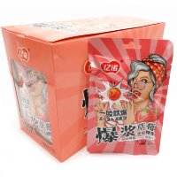 Кислая и сэндвич карамель Iyu Sour Candy - Укуси и взорвись с кисло-сладким вкусом Клубники
