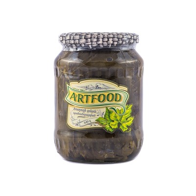 Artfood — Canned Grape Leaves — Виноградные листья консервированные, 640 г — коробка 8 шт