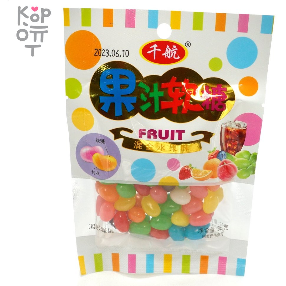 Жевательная конфета Fruit с фруктовым вкусом, купить с доставкой на дом фото 1 &mdash; Корейские товары для всей семьи(КорОпт)