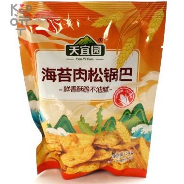 Чипсы Tian Yi seaweed со вкусом морской капусты и свинины на гриле &mdash; Корейские товары для всей семьи(КорОпт)