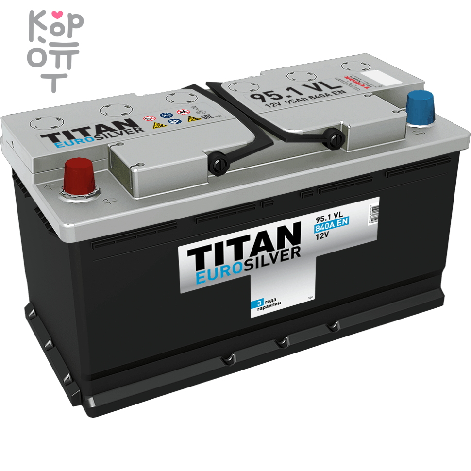 Аккумулятор TITAN EUROSILVER 6CT-95.1 VL