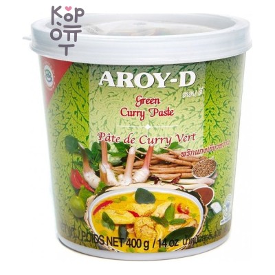 AROY-D — Green Curry Paste — Паста карри зелёная, 400 г