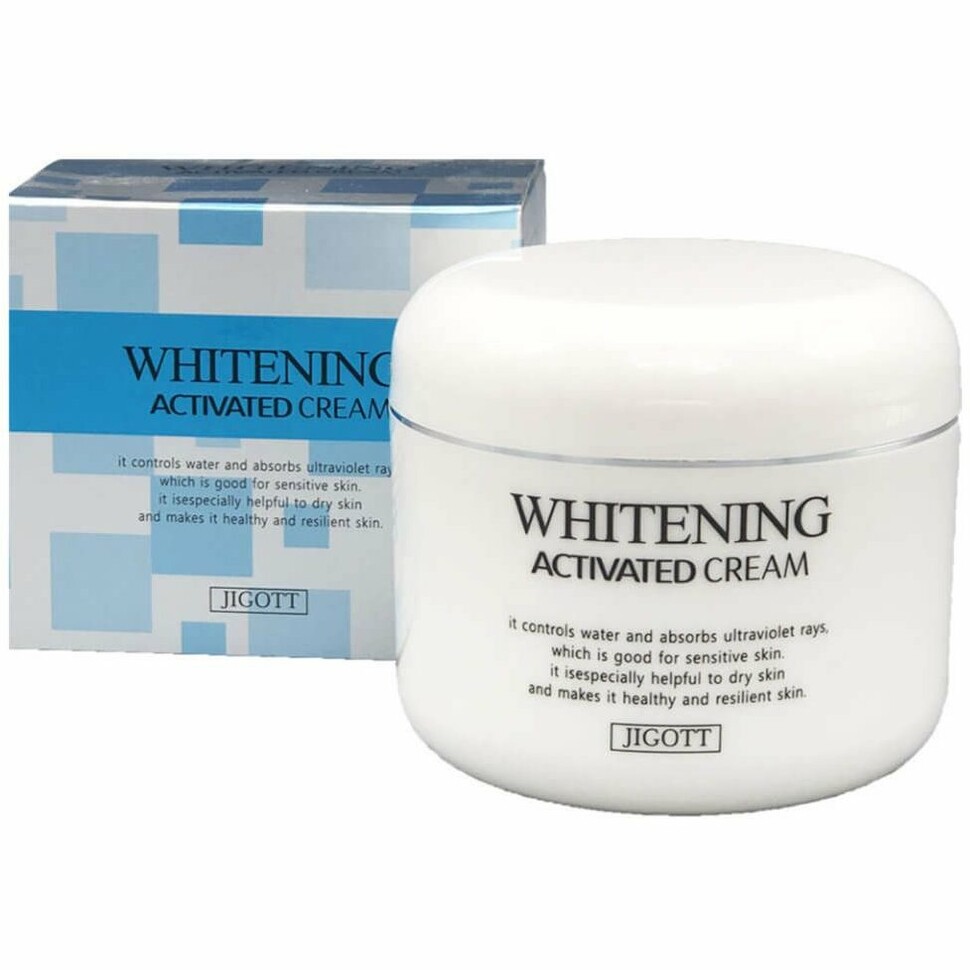Jigott Whitening Activated Cream - Отбеливающий крем для лица 100мл.