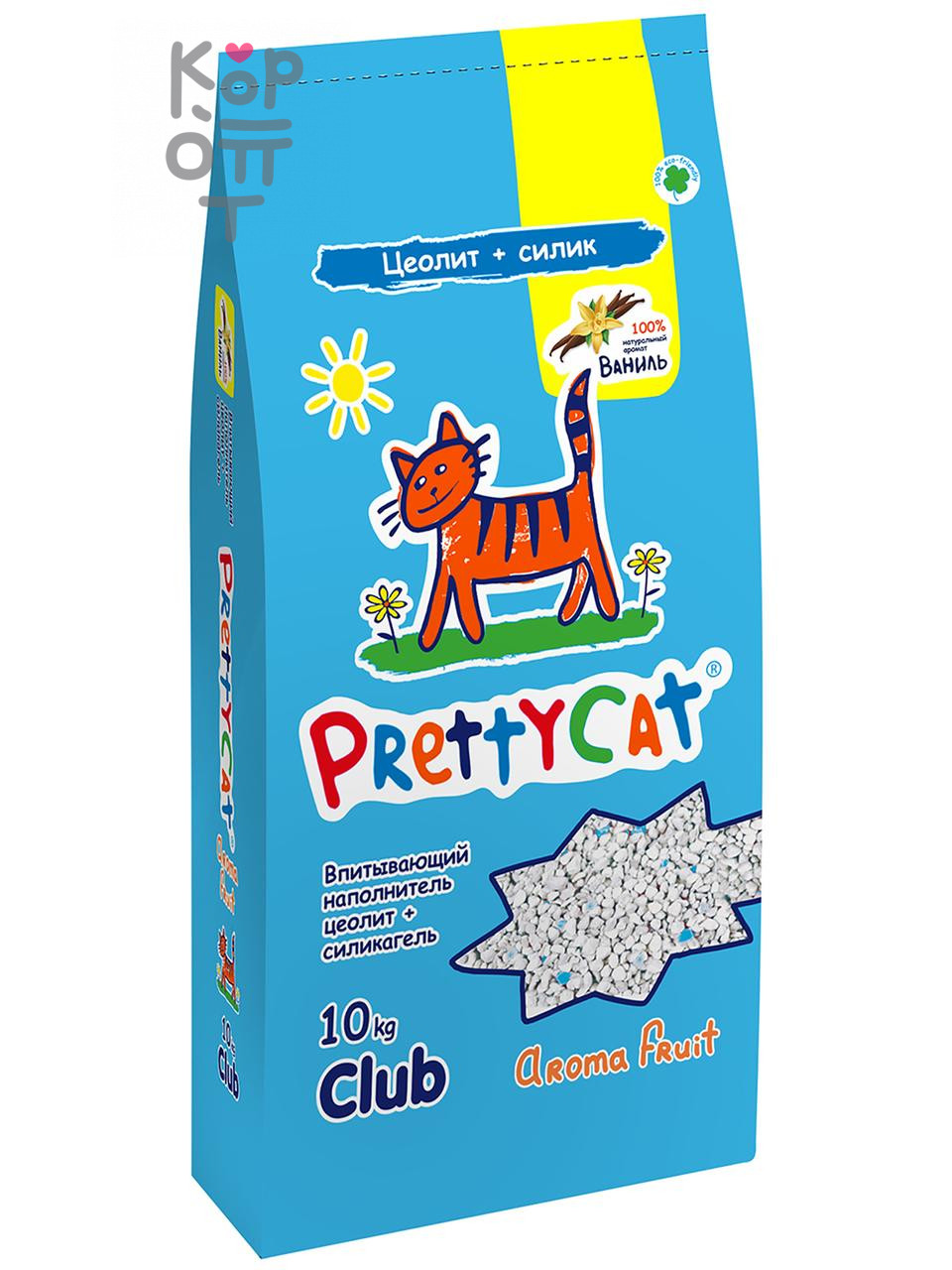 Наполнитель PrettyCat впитывающий глиняный "Aroma Fruit" с део-кристаллами