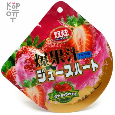 Конфеты Shuang Candy Mix Flavor - со вкусом Клубники, на ленте &mdash; Корейские товары для всей семьи(КорОпт)