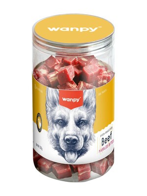 Wanpy Dog Лакомство для собак "кубики" из говядины 300гр.