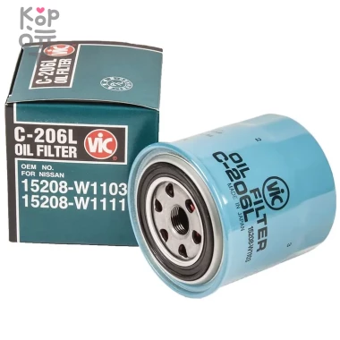 C206L 15208-W1103 VIC - Фильтр масляный   — Корейские товары для всей семьи(КорОпт)