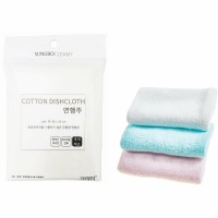 SUNG BO Салфетка для кухни универсальная №022 "Сotton Dishcloth" - 24см×28см, хлопок 1шт.