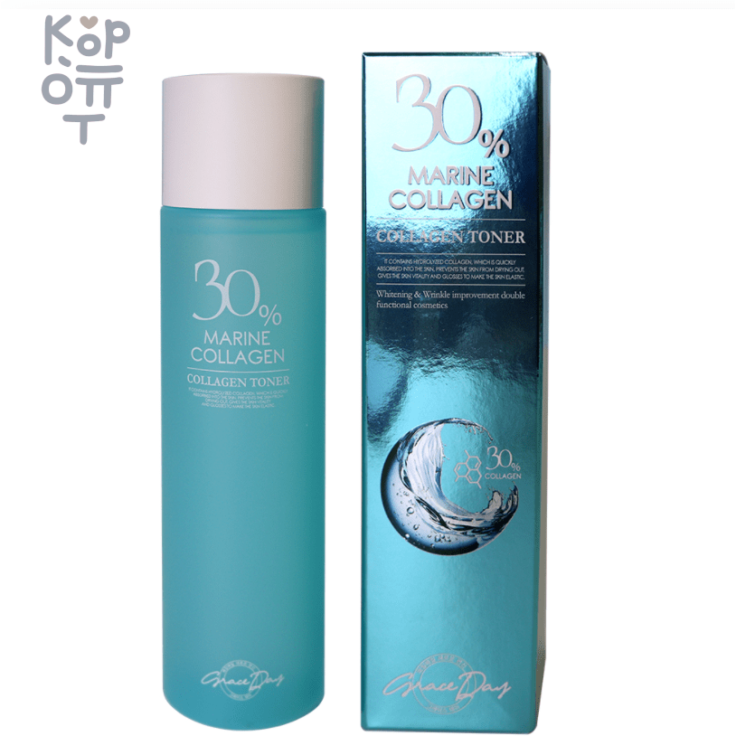 GRACE DAY MARINE COLLAGEN TONER Антивозрастной увлажняющий тонер для лица с морским Коллагеном, 150мл. фото 1 &mdash; Корейские товары для всей семьи(КорОпт)