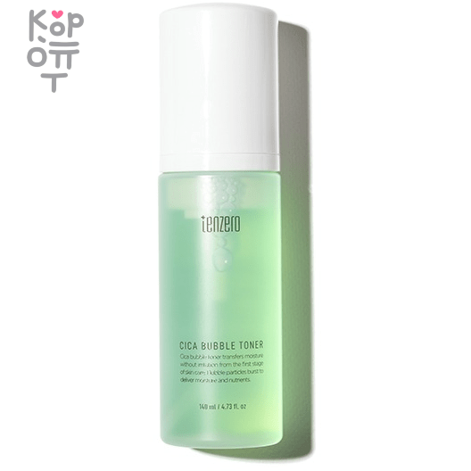 Tenzero Cica Bubble Toner - Успокаивающий тонер для лица с экстрактом Центеллы Азиатской 140мл. фото 1 &mdash; Корейские товары для всей семьи(КорОпт)