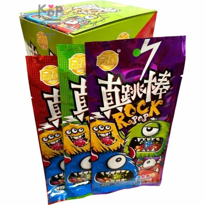 Конфеты Pop Rock Magic Color Stick Candy "Монстры" Йогуртовые взрывные трубочки с фруктовым вкусом