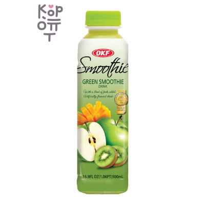 OKF Smoothie GREEN - Напиток смузи, манго, зелёное яблоко, киви 500мл.