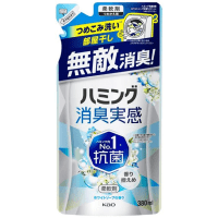 Kao Humming Feeling Gentle Soap - Кондиционер для белья с антибактериальным эффектом с ароматом Цветочного Мыла.