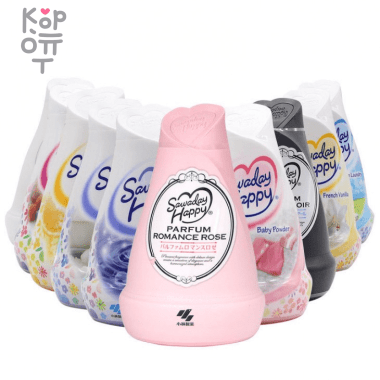 Kobayashi Sawaday Happy - Освежитель воздуха с приятным запахом, для ванной комнаты, 150гр. — Корейские товары для всей семьи(КорОпт)